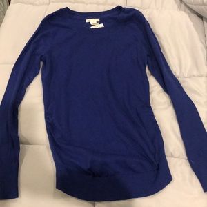 Blue maternity sweater